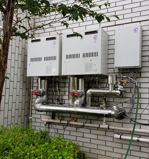 栃木県鹿沼市某病院様の交換工事前、パーパスのGS-550GW