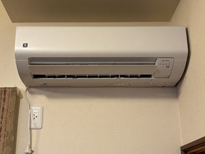 神奈川県横浜市A様の交換工事後、エアコンの室内機