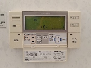 F様の交換工事前、浴室リモコンのRMC-BD1