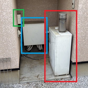 東京都小平市K様の改修工事前、システム全体