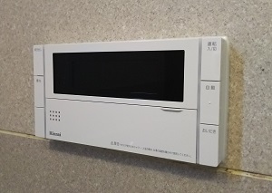 栃木県宇都宮市M様、交換工事後の浴室リモコン、BC-300V